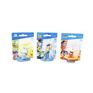 Disney Pixar Micro Collection Figures Lot of 3 Mattel Collectible Mini Figures